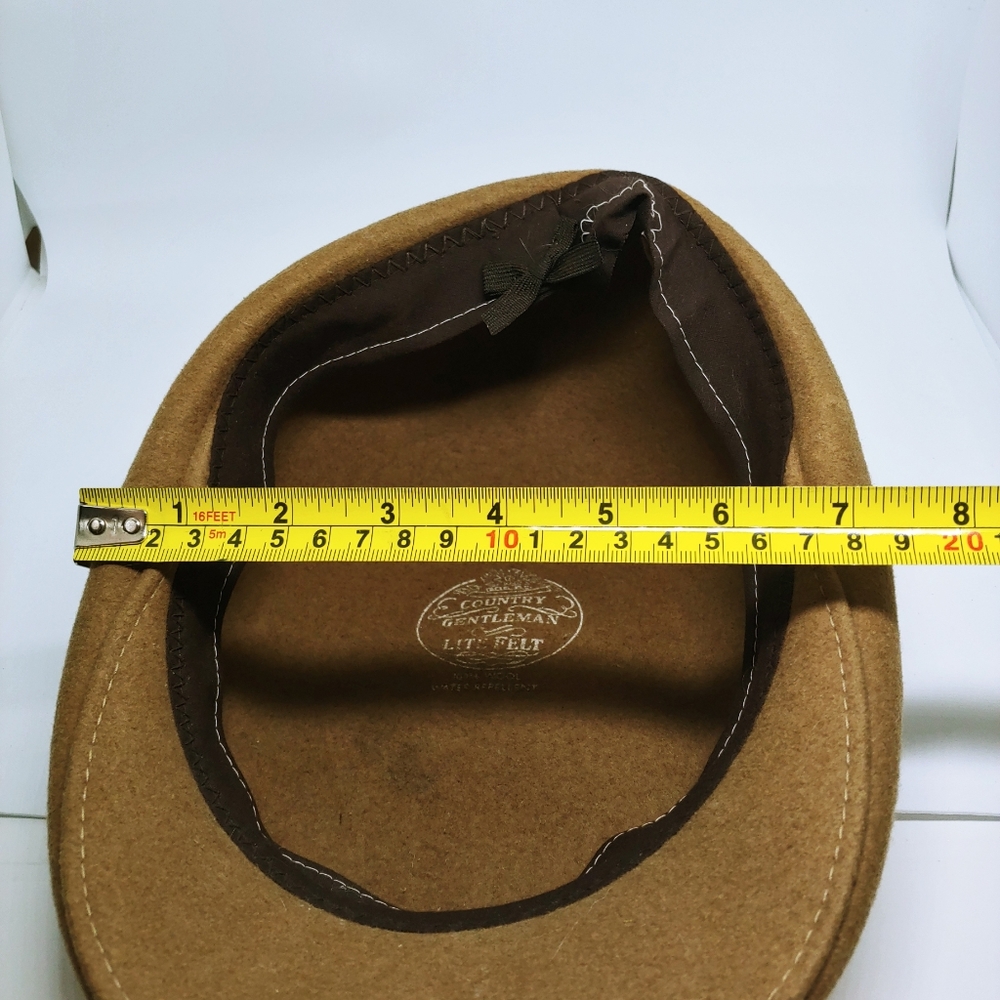 Newsboy Country Gentleman Tan 100% Wool cap - Picture 6 of 7